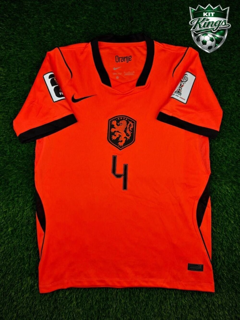 Netherlands Soccer Jersey Men’s Futbol Virgil World Cup Home New With Tags